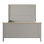 Hanah Home Cama Individual Gris y Roble